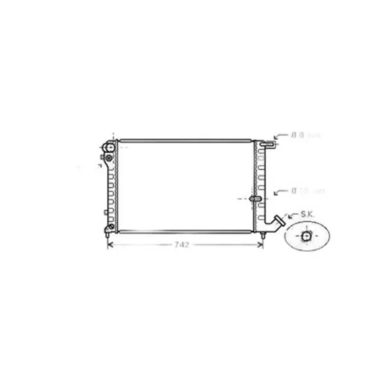 Radiator Motor CITROEN BERLINGO 1996->2011 Radiator apa pentru 1,8 - 1,9 benzina/diesel (67x38) Perioada 1996 1997 1998 1999 2000 2001 2002 2003 2004 2005 2006 2007 2008