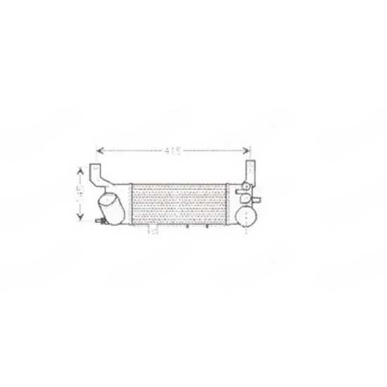 Intercooler MAZDA PREMACY 1999->2004 Radiator intercooler 2.0 diesel (250x120) Perioada 1999 2000 2001 2002 2003 2004