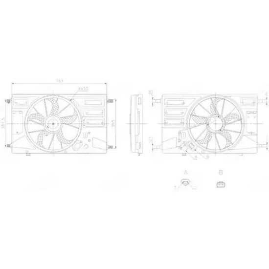 Ventilator Motor FORD TRANSIT 2013-> Ventilator 2.0-2.2 diesel Perioada 2013 2014 2015 2016 2017 2018