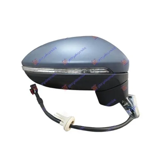Oglinda VW TOURAN 2010->2016 Oglinda exterioara electrica cu incalzire cu rabatare electrica pentru vopsit cu memorie cu semnal si lampa podea dreapta Perioada 2015 2016 2017 2018 2019 2020 2021