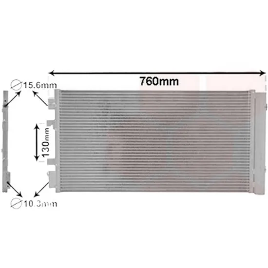 Radiator aer conditionat VW GOLF 8 2019->, GOLF 8 Variant 2020-> pentru 1.0 eTSI, perioada 2020 2021 2022 2023 2024 2025