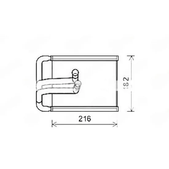 Radiator Incalzire HYUNDAI ix35 / TUCSON 2009-> Calorifer (215x145x26) (HELLA tip) Perioada 2009 2010 2011 2012 2013 2014