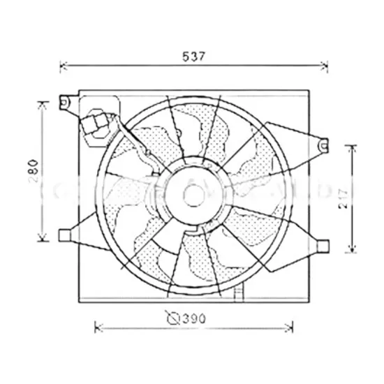 Ventilator motor KIA SOUL 1 2009->2014 pentru 1.6 CRDi 128, perioada 2009 2010 2011 2012 2013 2014