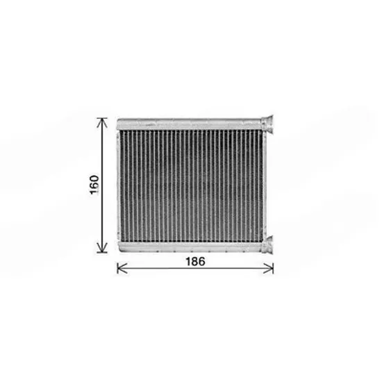 Radiator Incalzire NISSAN MICRA 5 2016-> Calorifer (130x170x27) Perioada 2016 2017 2018 2019 2020 2021