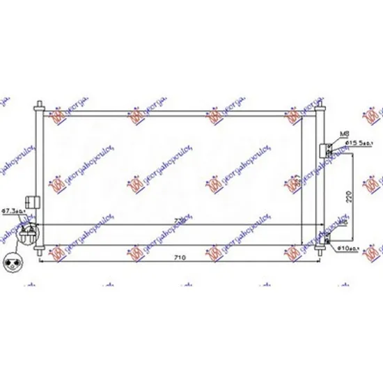 Radiator Aer Conditionat NISSAN ALMERA 2 2001->2006 Radiator aer conditionat pentru toate benzina diesel (690x330x16) Perioada 2000 2001 2002 2003 2004 2005 2006