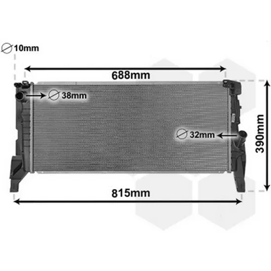 Radiator Motor MINI CLUBMAN F54 2014-> Radiator apa 2.0 220i F46 GT benzina manuala KOYO Perioada 2014 2015 2016 2017 2018 2019 2020