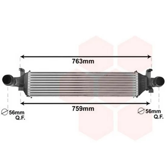 Intercooler MERCEDES B-CLASS W246 2011->2018 Radiator intercooler benzina/ diesel (625x145) Perioada 2011 2012 2013 2014 2015 2016 2017 2018