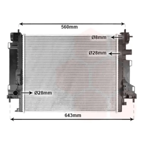 Radiator apa SMART FORTWO cupe 453 2014-> pentru 0.9, 0.9 T, perioada 2014 2015 2016 2017 2018 2019