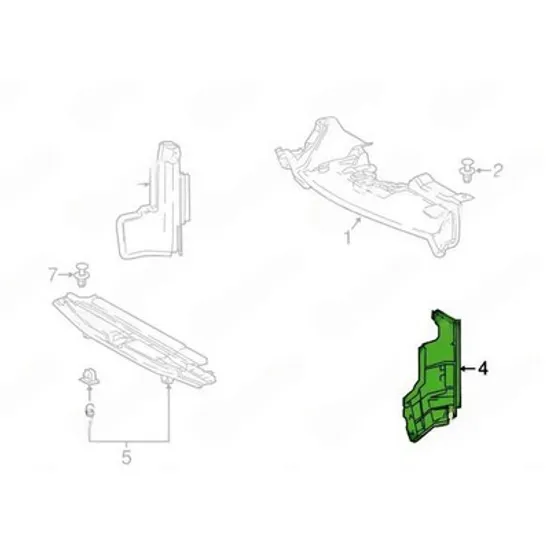 Suport Radiator TOYOTA C-HR 2016-> Suport radiator Suport vertical plastic STANGA Perioada 2019 2020 2021 2022 2023