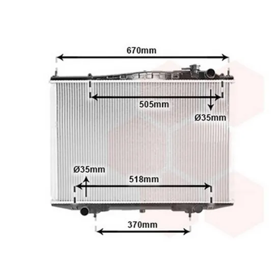 Radiator Motor NISSAN NAVARA D22 1997->2008 Radiator apa pentru diesel cu/fara aer conditionat 71x45 Perioada 1997 1998 1999 2000 2001 2002 2003