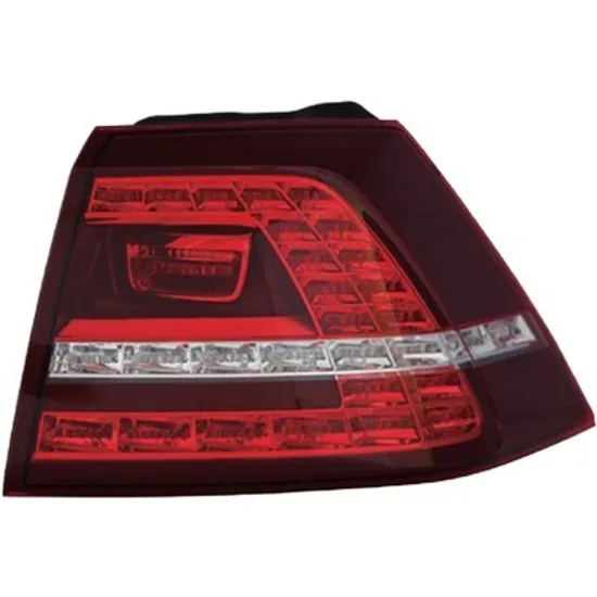 Lampa stop spate dreapta VW GOLF 7 2012->2020 perioada 2013 2014 2015 2016 2017 2018 pana la an de fabricatie 2017, cu LED, semnal transparent, exterior