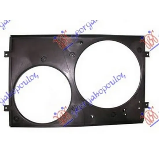 Carcasa Ventilator AUDI A3 8L1 1996->2004 Carcasa electroventilator dublu benzina/diesel, Perioada 1996 1997 1998 1999 2000 2001 2002 2003