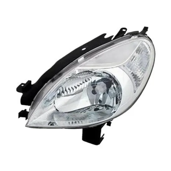 Far dreapta CITROEN C4 1 LC 2004->2012, C4 COUPE 2004->2013 perioada 2004 2005 2006 2007 2008 2009 2010 2011 pana la an de fabricatie 2009, cu motor reglaj, semnal transparent, cu reglaj electric, cu semnal, cu bec H7/H1