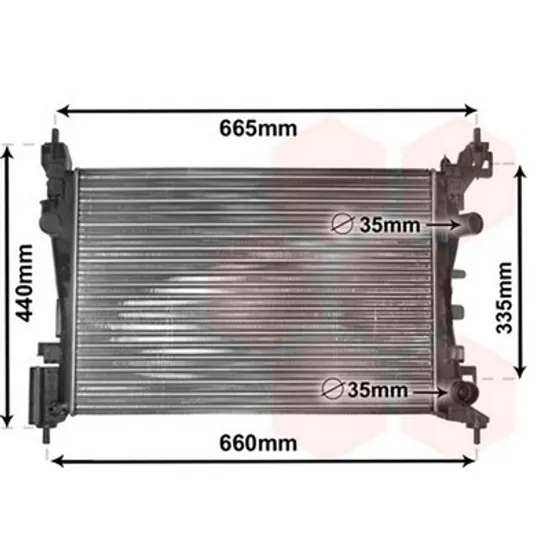 Radiator Motor OPEL CORSA D 2006->2014 Radiator apa benzina +/-A/C 54x37,5 BEHR Perioada 2006 2007 2008 2009 2010 2011 2012 2013 2014