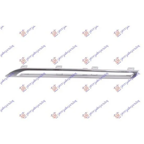 Ornament Grila MERCEDES GLE W166 2015->2018 Bandou grila fata superioara cromat stanga Perioada 2015 2016 2017 2018