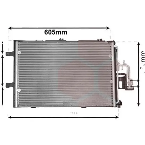 Radiator aer conditionat FORD TRANSIT 2013-> 2.0 EcoBlue 4x4 125KW 170CP , pentru motor BLRA, YNR6, YNRA perioada 2017 2018,2019,2020,2021 2022