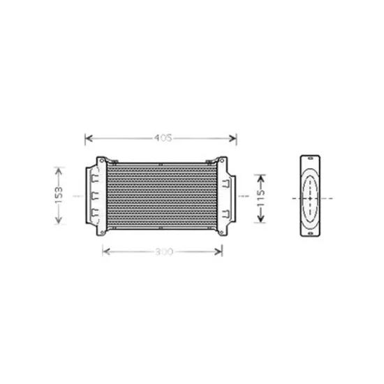 Intercooler MINI MINI COOPER R50, R53 2001->2006 Radiator intercooler 1,6 - 16V S/SWORKS 27,6x15,8x5 0 Perioada 2001 2002 2003 2004 2005 2006