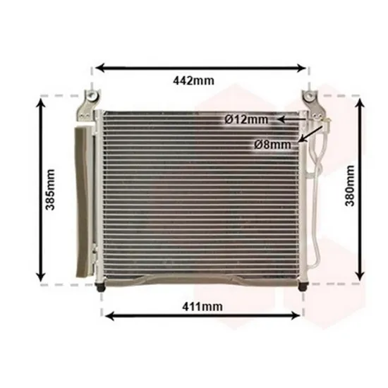 Radiator Aer Conditionat KIA PICANTO 2011->2017 Radiator aer conditionat benzina/ diesel (39.6x34) Perioada 2004 2005 2006 2007 2008 2009 2010
