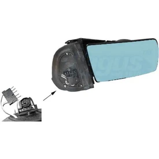 Oglinda exterioara dreapta MERCEDES C-CLASS W202 1993->2000 perioada 1993 1994 1995 1996 1997 1998 1999 2000 pana la an de fabricatie 09/1996, numar pini 7, rabatare electrica, cu incalzire