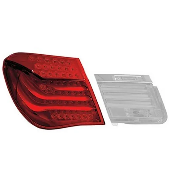 Lampa stop spate stanga BMW 7 F01 2008->2015 perioada 2010 2011 2012 pana la an de fabricatie 07/2012, semnal rosu/galben, exterior, cu bec LED