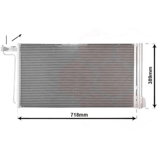 Radiator aer conditionat CITROEN C8 2002-> pentru 2.2, perioada 2002 2003 2004 2005 2006 2007