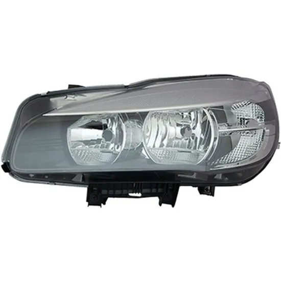 Far stanga BMW 2 Active Tourer F45 2013->, 2 Gran Tourer F46 2014-> perioada 2014 2015 2016 2017 2018 2019 2020 cu motor reglaj, semnal transparent, cu reglaj electric, cu bec H7/H7