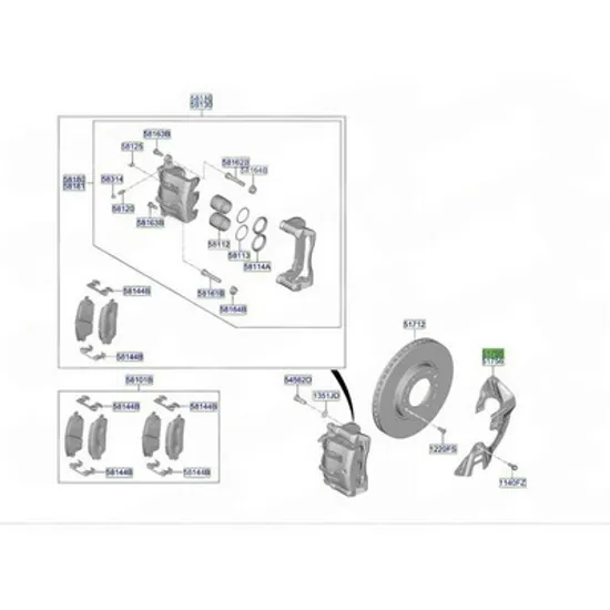 Protectie disc HYUNDAI STARIA 2025-> Protectie disc frana fata (O) STANGA Perioada 2025