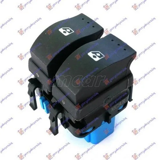 Buton Geamuri RENAULT KANGOO 2008->2020 Panou buton comanda geamuri fata dubla 7pin stanga Perioada 2008 2009 2010 2011 2012 2013 2014