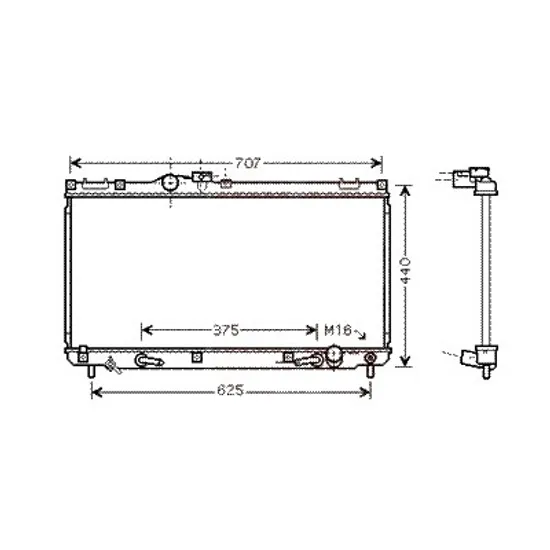 Radiator apa LEXUS IS 1 1999->2005 pentru 200, perioada 1999 2000 2001 2002 2003 2004 2005