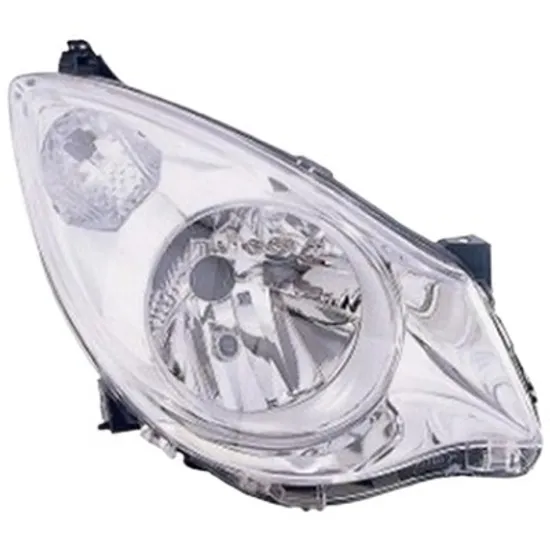 Far dreapta OPEL AGILA B 2008->2015 perioada 2010 2011 2012 2013 2014 cu motor reglaj, semnal transparent, cu reglaj electric, cu bec H4