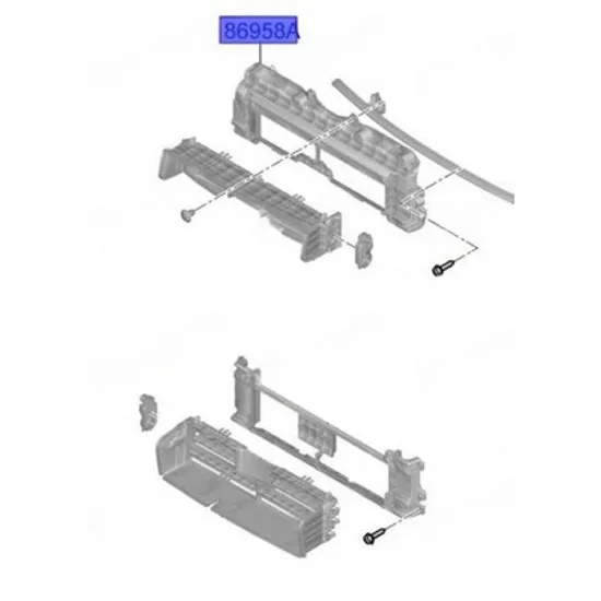 Admisie aer KIA NIRO 2022-> Rama conducta admisie aer radiator variabila superior (O) Perioada 2022 2023 2024 2025