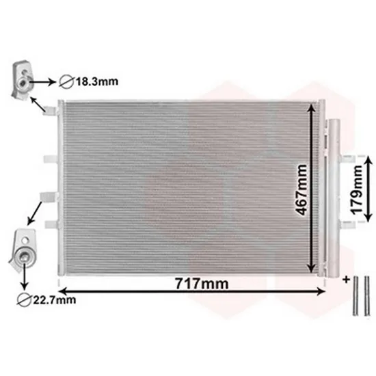 Radiator Aer Conditionat FORD TRANSIT 2013-> Radiator aer conditionat 2,2 TDCi (71,7x46,7) Perioada 2013 2014 2015 2016 2017 2018