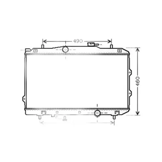 Radiator Motor KIA CERATO 2004->2009 Radiator apa pentru 1.6i - 16V cu/fara aer conditionat (37,5x67x16) 2006 ->2009 Perioada 2004 2005 2006 2007 2008 2009 2010 2011 2012