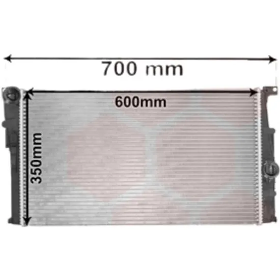 Radiator apa BMW 4 Cabriolet F33 2013-> 420 d 120KW 163CP , pentru motor B47 D20 A, N47 D20 C perioada 2013 2014,2015,2016,2017 2018