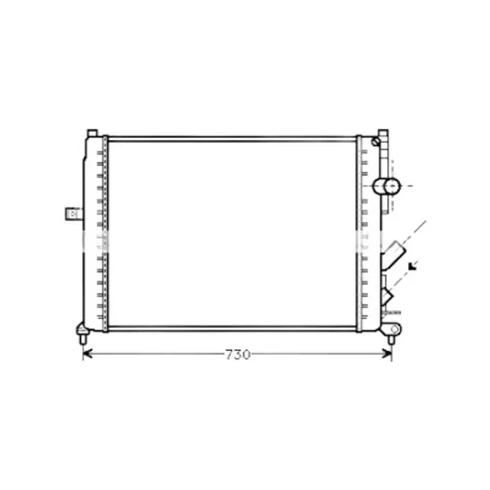 Radiator apa RENAULT ESPACE 3 1996->2002 pentru 3.0, perioada 1996 1997 1998