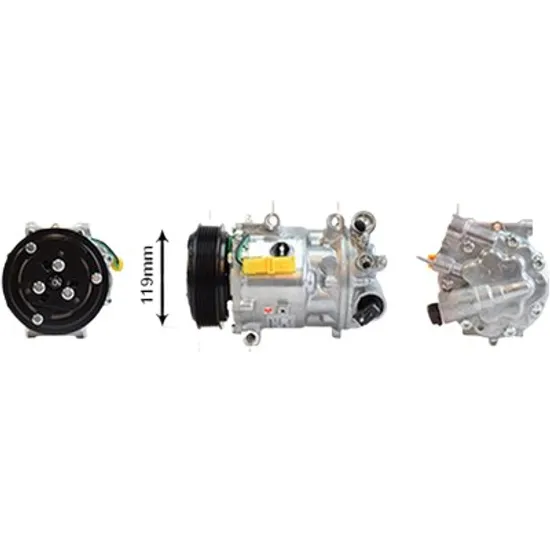 Compresor aer conditionat CITROEN C5 2 2004->, C5 3 Sedan RD 2008->, C6 Sedan 2005->2012 pentru 2.2 HDi, perioada 2004 2005 2006 2007 2008 2009 2010 2011 2012 2013