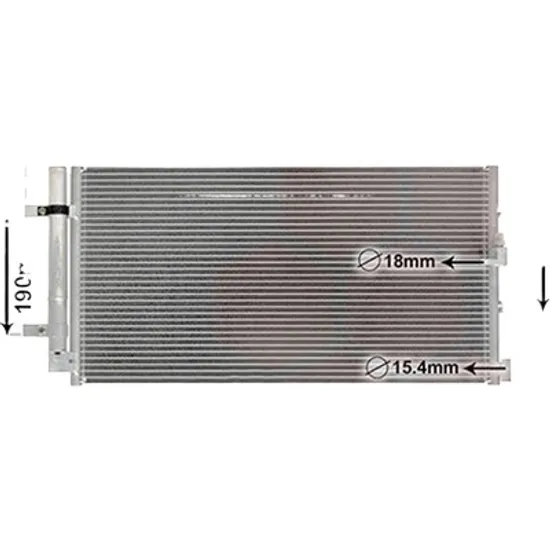Radiator aer conditionat VOLVO XC70 2 2007->2016 D5 AWD 136KW 185CP , pentru motor D 5244 T4 perioada 2007 2008 2009
