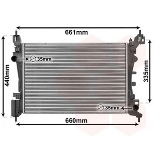 Radiator Motor FIAT PUNTO EVO 199 2008-> Radiator toate benzina manuala /automata +/-AC 54x37,5 VALEO Perioada 2008 2009 2010 2011 2012