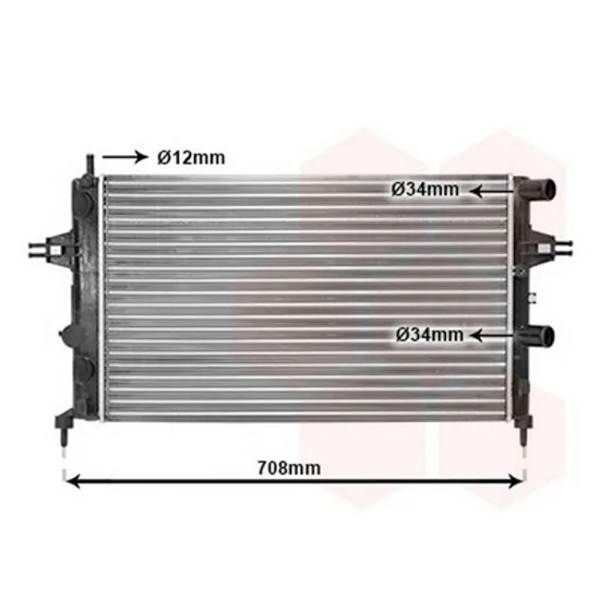 Radiator Motor OPEL ASTRA G 1998->2009 Radiator apa 1.2 16V +AC 60x37,5x26 VALEO Perioada 1998 1999 2000 2001 2002 2003 2004 2005 2006 2007 2008 2009