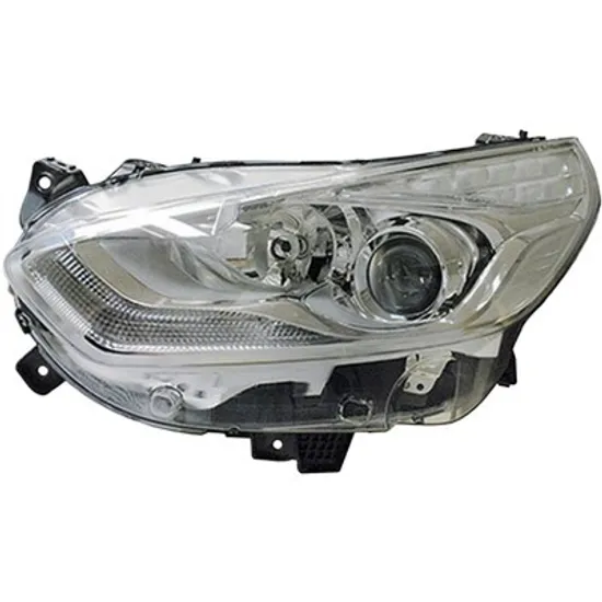 Far stanga FORD GALAXY 2015-> perioada 2015 2016 2017 2018 fara motor reglaj, cromat, semnal transparent, cu reglaj electric, adaptiv, cu bec H7/H7