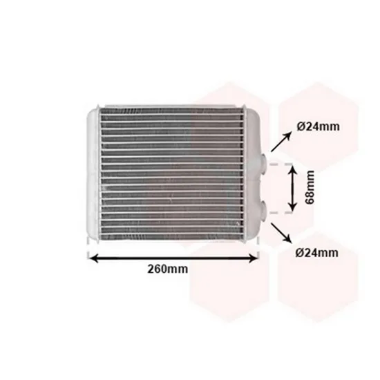 Radiator Incalzire OPEL ZAFIRA A 1999->2005 Calorifer B +/-AC 210x188 DELPHI TYPE Perioada 1999 2000 2001 2002 2003 2004 2005