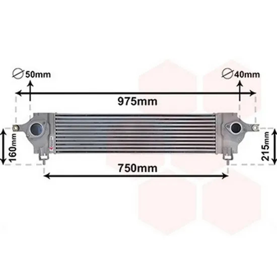 Intercooler NISSAN QASHQAI 1 2007->2014 Radiator intercooler 1,5 - 2,0 DCi 650x160x65 Perioada 2007 2008 2009 2010 2011 2012 2013 2014
