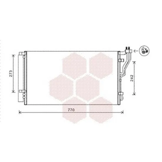 Radiator Aer Conditionat HYUNDAI SONATA 7 2014->2018 Radiator aer conditionat 2.0i - 2.4i 16V (71.5x38.2x1.2) Perioada 2009 2010 2011 2012 2013 2014 2015 2016 2017