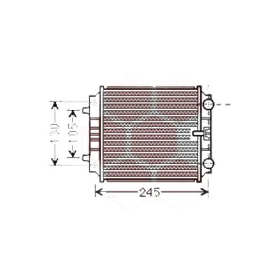 Radiator apa AUDI A6 C7 2010->2018 3.0 TDI quattro 180KW 245CP , pentru motor CDUC, CDUD, CKVB, CKVC perioada 2011 2012,2013,2014,2015,2016,2017 2018