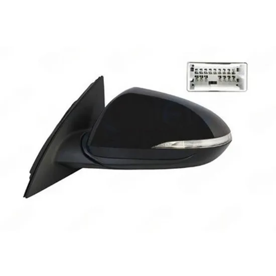 Oglinda HYUNDAI i30 2017-> Oglinda exterioara electrica cu incalzire cu rabatare electrica cu memorie pentru vopsit (cu semnal si senzor banda) (14pin) STANGA Perioada 2017 2018 2019 2020