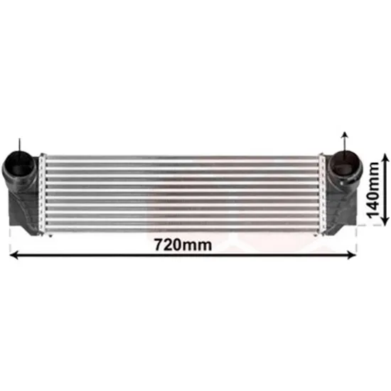 Intercooler BMW 5 F10 2009->2016 pentru 530i, 535 i, 535 i M Sport, perioada 2010 2011 2012 2013 2014 2015 2016