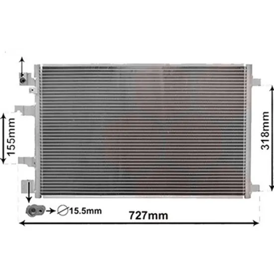 Radiator aer conditionat JEEP GRAND CHEROKEE 4 2010->2020 pentru 3.6 VVT 4x4, 3.6 VVT Limited 4x4, perioada 2016 2017 2018 2019 2020 2021