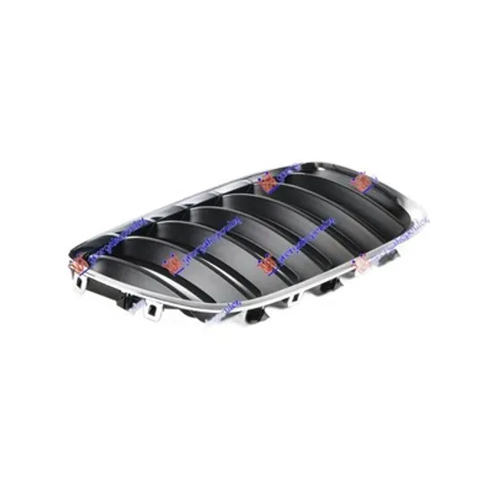 Grila Radiator BMW X5 E53 2000->2006 Grila radiator dreapta, crom/negru, 03-> (E53 12.03-11.06) Perioada 2004 2005 2006 2007