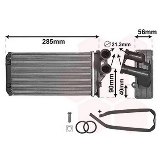 Radiator Incalzire PEUGEOT 307 2000->2011 Calorifer M cu /fara aer conditionat 245x140 BEHR TYPE 2005->2007 Perioada 2005 2006 2007 2008