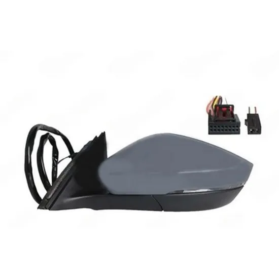 Oglinda SKODA SUPERB 3 2015-> Oglinda exterioara electrica cu incalzire cu rabatare electrica pentru vopsit. (cu semnal si lampa podea.si senzor banda) (13 PIN) STANGA Perioada 2015 2016 2017 2018 2019